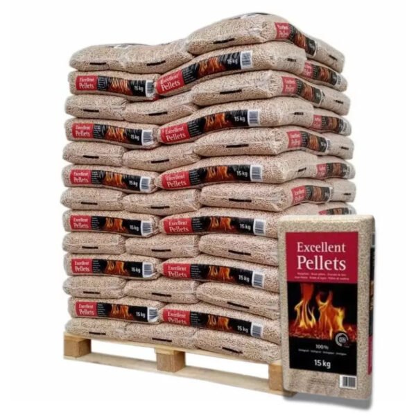 Pellets Excellent – Palette mit 70 Säcken à 15 kg (1050 kg)